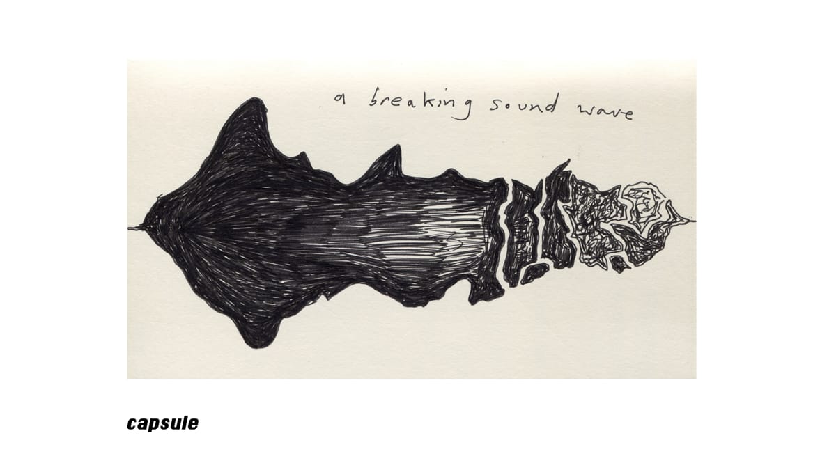 a breaking sound wave - capsule